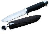 Нож "Кобра" кованая нержавеющая сталь 110х18 (твердость 62 ед.), рукоять - кап березовый