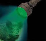 (87110) Охотничий подствольный аккумуляторный светодиодный фонарь нового поколения LEDWAVE `XP-110 TURBO LED` (350 Люменов), (цвет излучения: сине-зеленый)